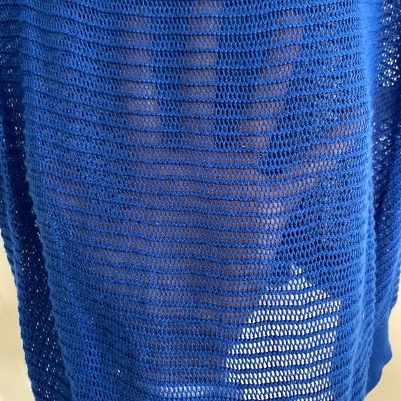 Express Blue Sheer Sweater - Picture 2 of 2